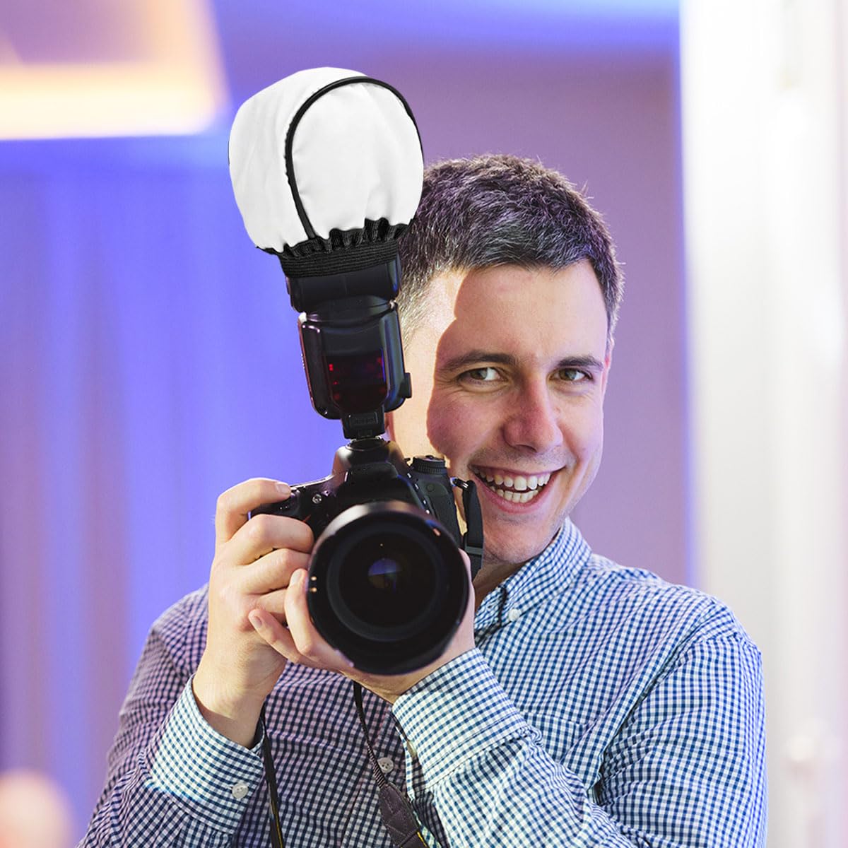 Blitz Diffuser, Silver, Flash Diffuser, Light, Softbox, Universal