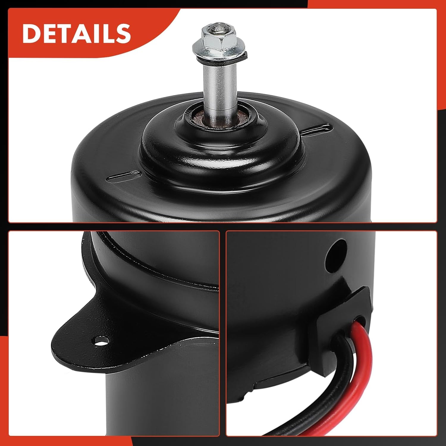A-Premium Left Radiator Fan Motor Compatible with Honda CRV 1997-2001, Prelude 1997-1999