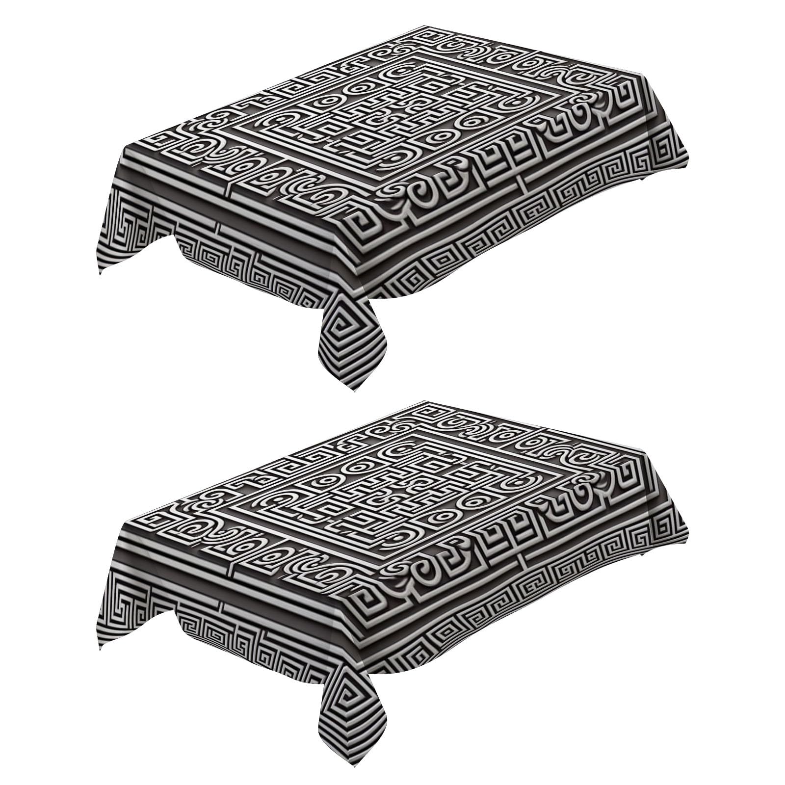 Nappe anti tache rectangulaire pour protéger la table à manger des accidents