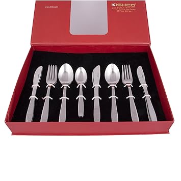 Kishco Crescent Stainless Steel Cutlery Set in Gift Box - Pack of 24