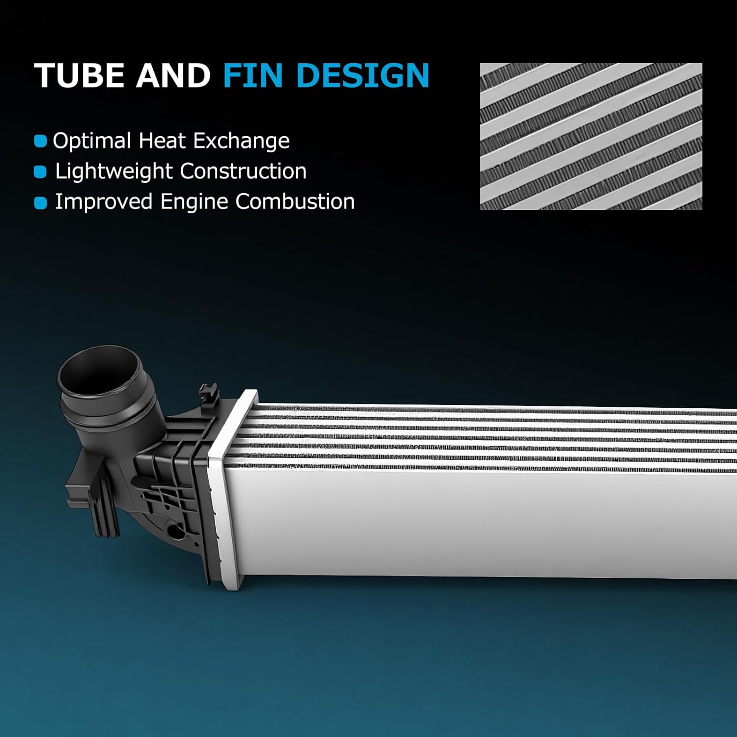 Turbocharger Intercooler 13356681 Intercooler Turbo Charge Air Cooler Compatible with 2016 2017 2018 2019 for Chevy Cruze 1.4L Turbo Intercooler Air Cooler Ref 13356681 39116550 18088 96140