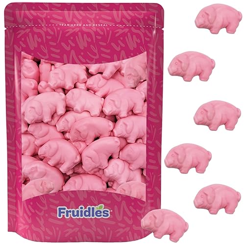 Piglets rosados gomosos, caramelos de goma de cerdo, vendidos por libra (8 onzas)