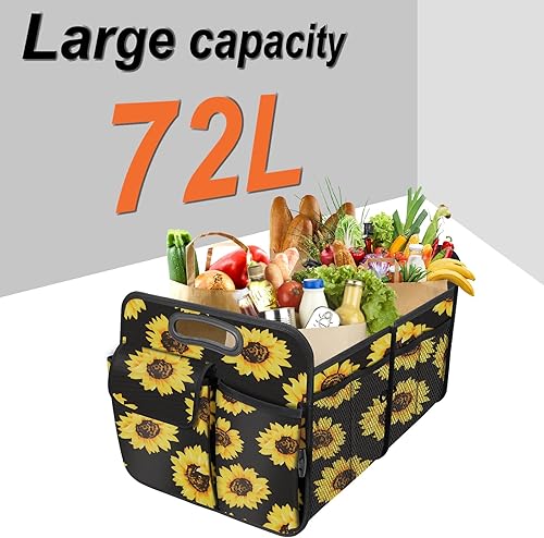 Miniatura 2 de Organizador de maletero, organizadores plegables y almacenamiento, accesorios de coche para mujeres y hombres, organizador de almacenamiento de