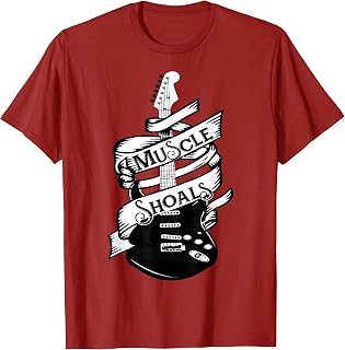 Muscle Shoals Shirt Alabama Music Recording Studio Guitar T-Shirt