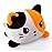 TeeTurtle - The Original Reversible Cat Plushie - Calico - Cute Sensory Fidget Stuffed Animals That Show Your Mood