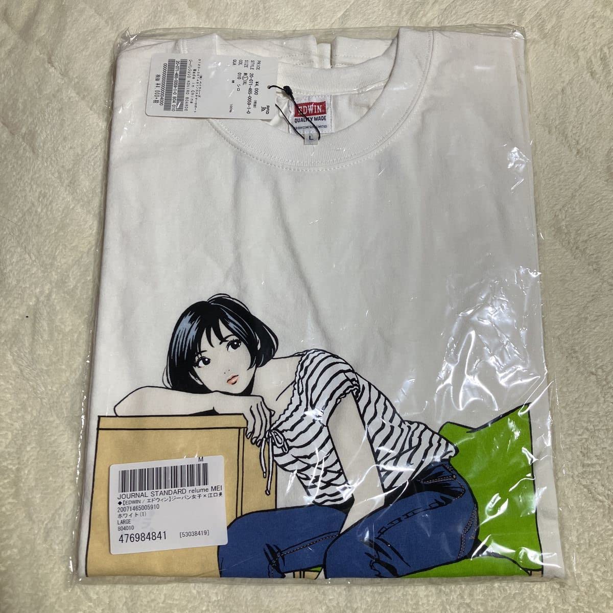 : コラボTシャツ エドウィン ジーパン女子 江口寿史 T