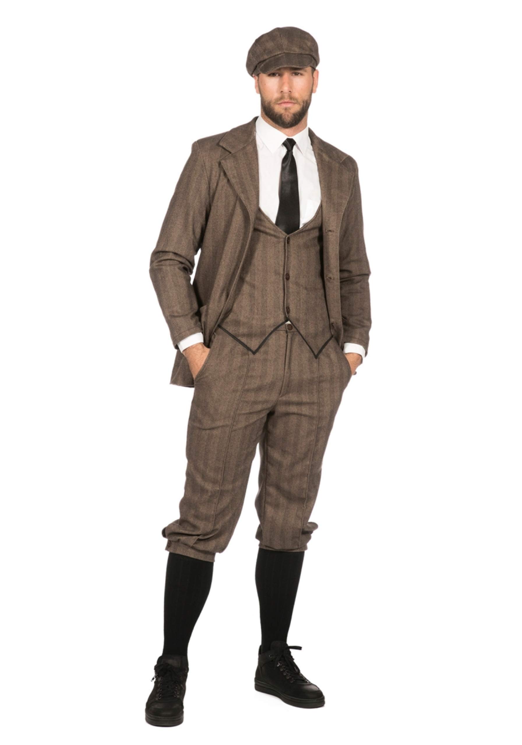 Wilbers & Wilbers Costume da uomo anni '20, colore marrone