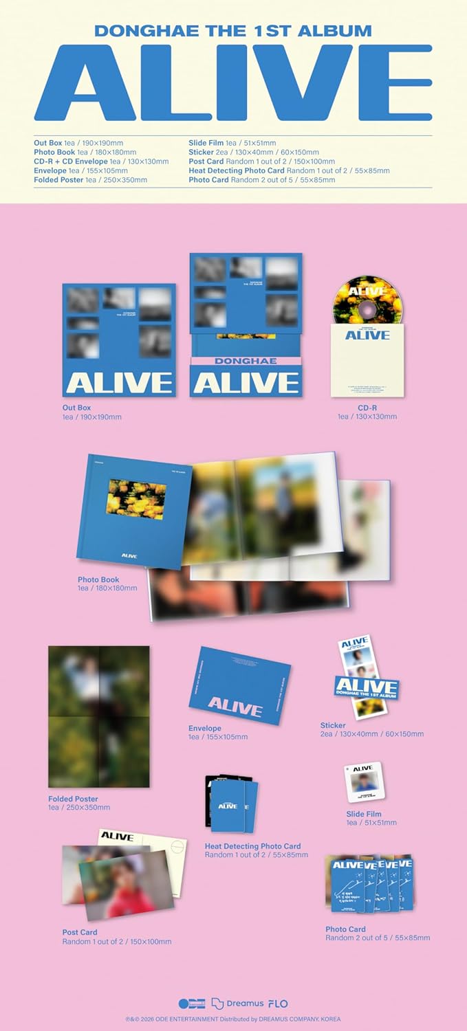 (Photobook Version) Super Junior Donghae ALIVE 1st Album with Tracking