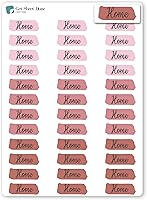 Vista 1 de Work Office Home Planner Stickers/Remote Work Stickers / 36 Vinyl Stickers (Approx 1”) / Highlighted Text Script/Life Schedule (Berry, Home)