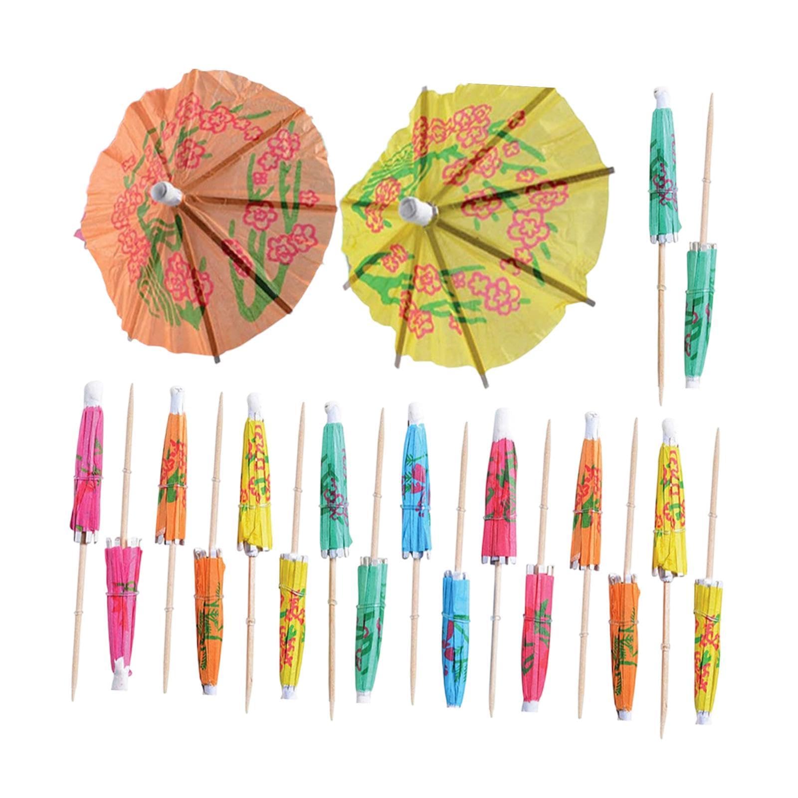 Papel para cócteles y brochetas de comida que alegran tus celebraciones con mini pasteles, 20 uds