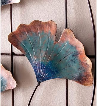 Vivaterra Recycled Metal Gingko Leaf Wall Decor - 31.5 L x 16 H x 1.25 D