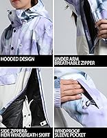 Vista 87 de Chaquetas de esquí para hombre, abrigos de snowboard para mujer, chaqueta impermeable para deportes de invierno, resistente al viento, cálida Todo