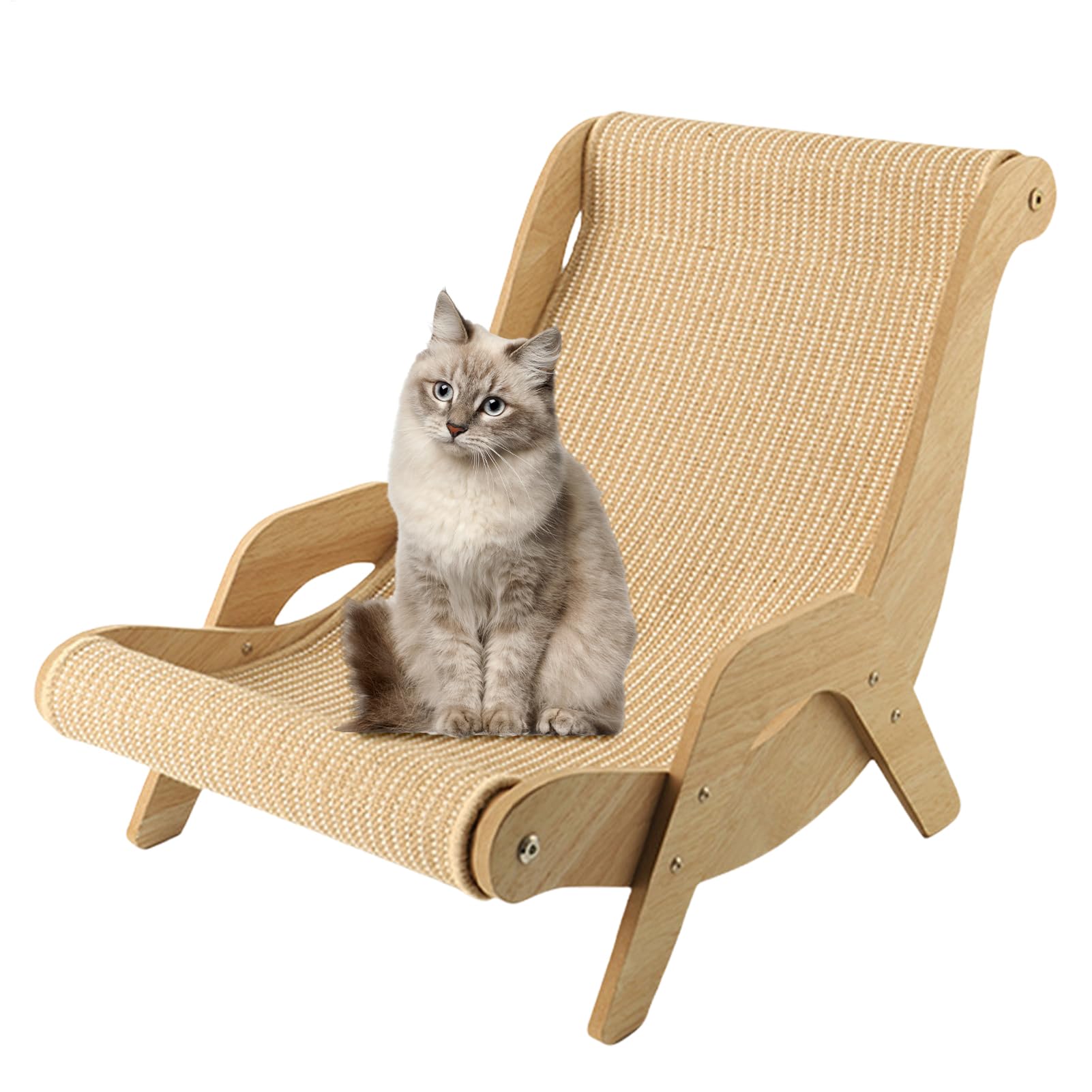 Tiragraffi per sedia Cats Beach | Elegante poltrona lounge in sisal per