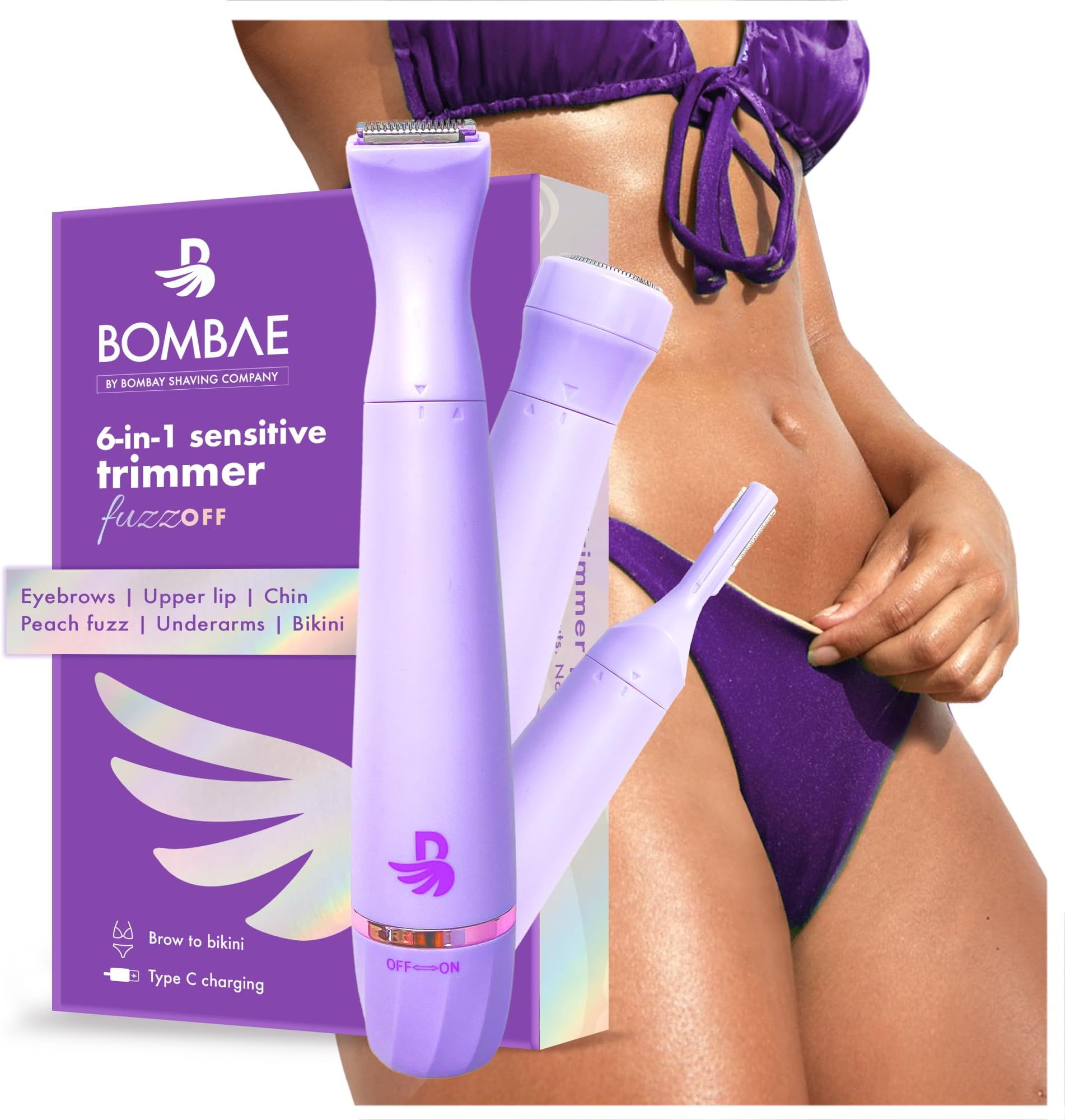 Bombae 6-in-1 Sensitive | Trimmer for Women