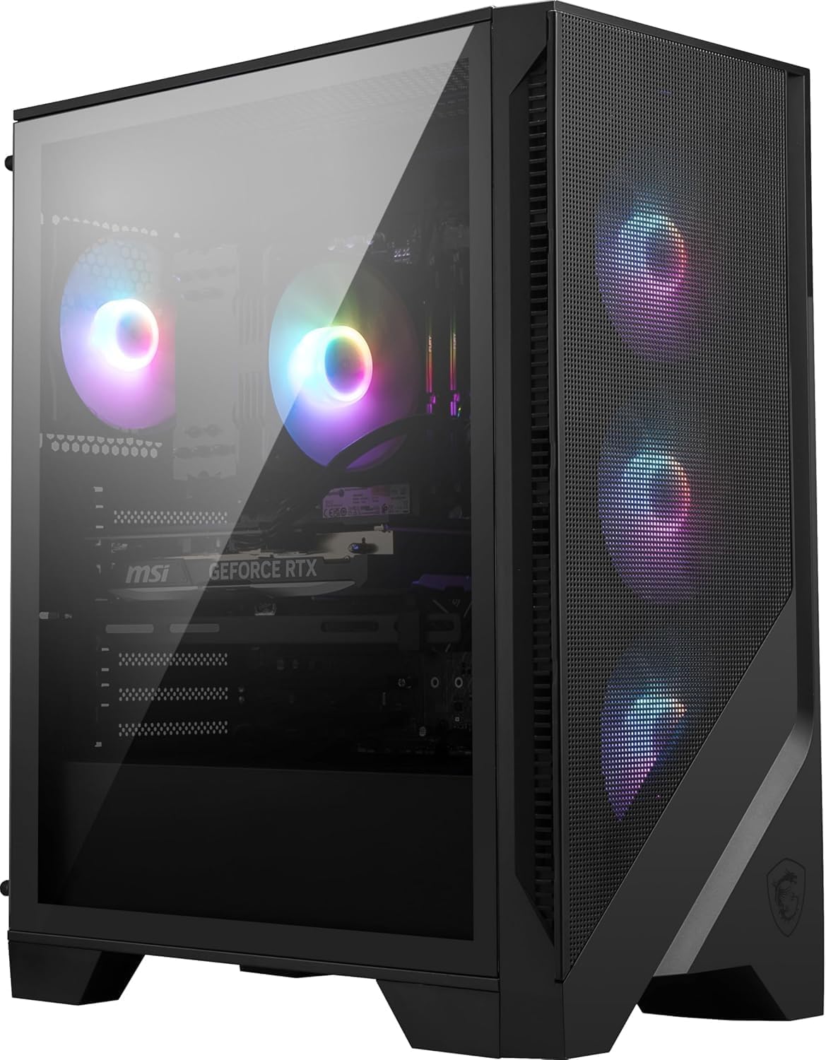 msi Codex R2 AI Gaming Desktop: Intel Ultra 7 265, Geforce RTX 5060, 32GB DDR5, 2TB m.2 NVMe SSD, 80+ Gold PSU, WiFi 6E, Air Cooling, Windows 11 Pro