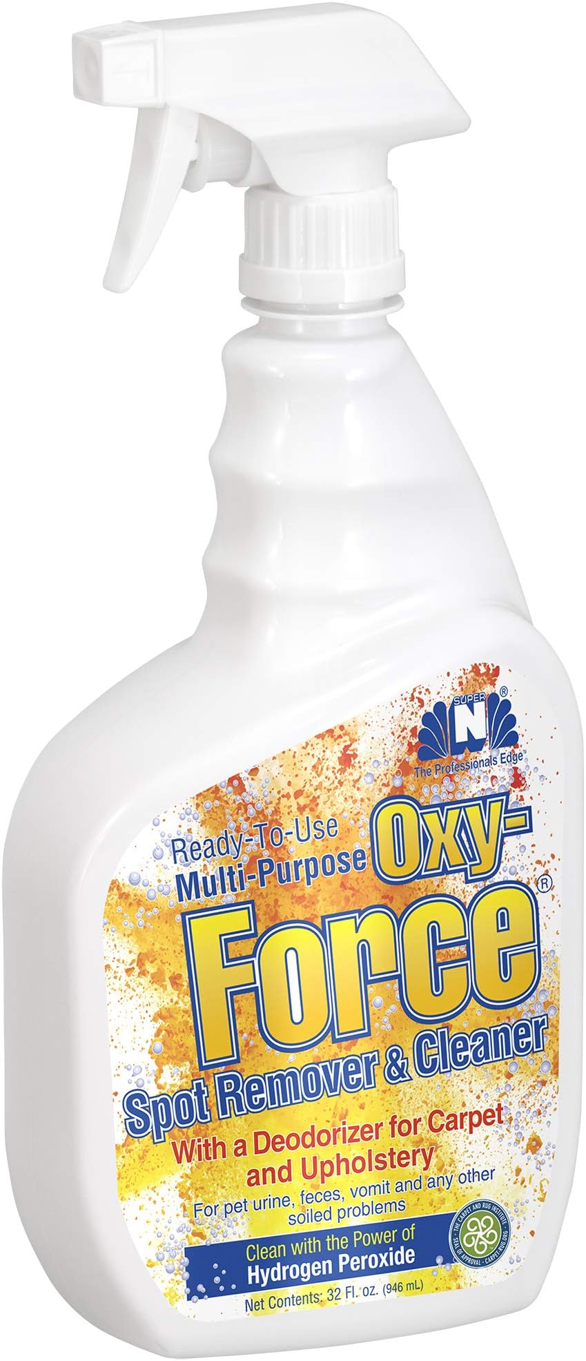 Oxy-Force Multi-Purpose RTU Spot Remover and Cleaner by Nilodor, 1 Quart (32 OXYRTU)