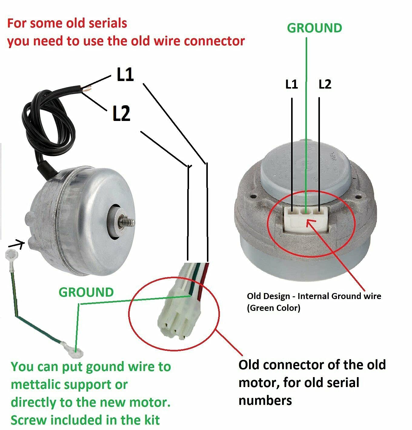 Amazon.com: 215501901 Ref Condenser Fan Motor CW -1550 RPM 