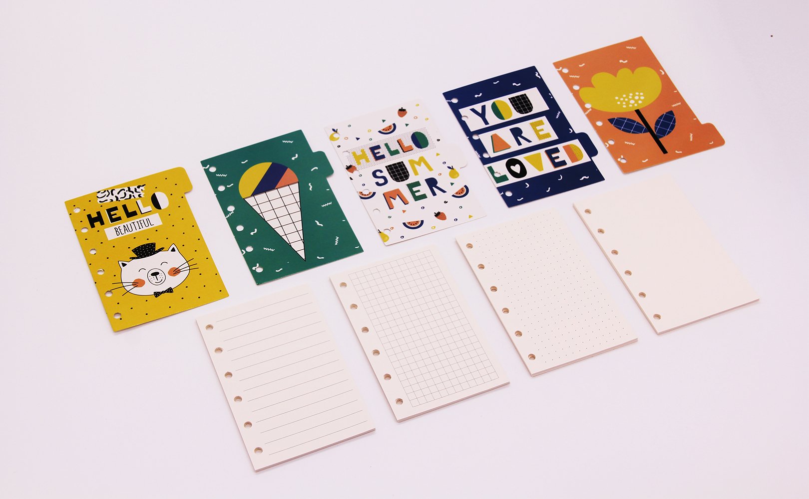 Buy LABON'S A6 Refillable Paper for Ring Binder Filofax 6 Hole 100