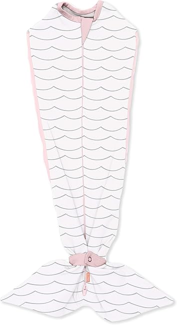 SwaddleMe Room to Grow Pod 0-6 Months, 1-Pack Pink Waves Expandable Baby Swaddle Grows with Baby and Helps Prevent The Startle Reflex for Comfortable Sleep