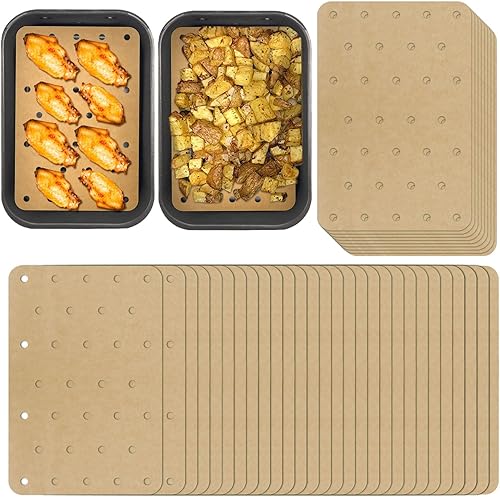 100 piezas accesorios para freidora de aire Ninja Foodi Dual Air Freider, forros de papel pergamino antiadherentes desechables redondos papel de