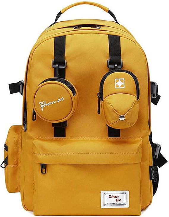 Amazon Co Jp Kenizu リュック レディース メンズ 防水 軽量 大容量 Pc収納 ナイロン 男女兼用 防水 通勤 通学 旅行 プレゼント イエロー シューズ バッグ