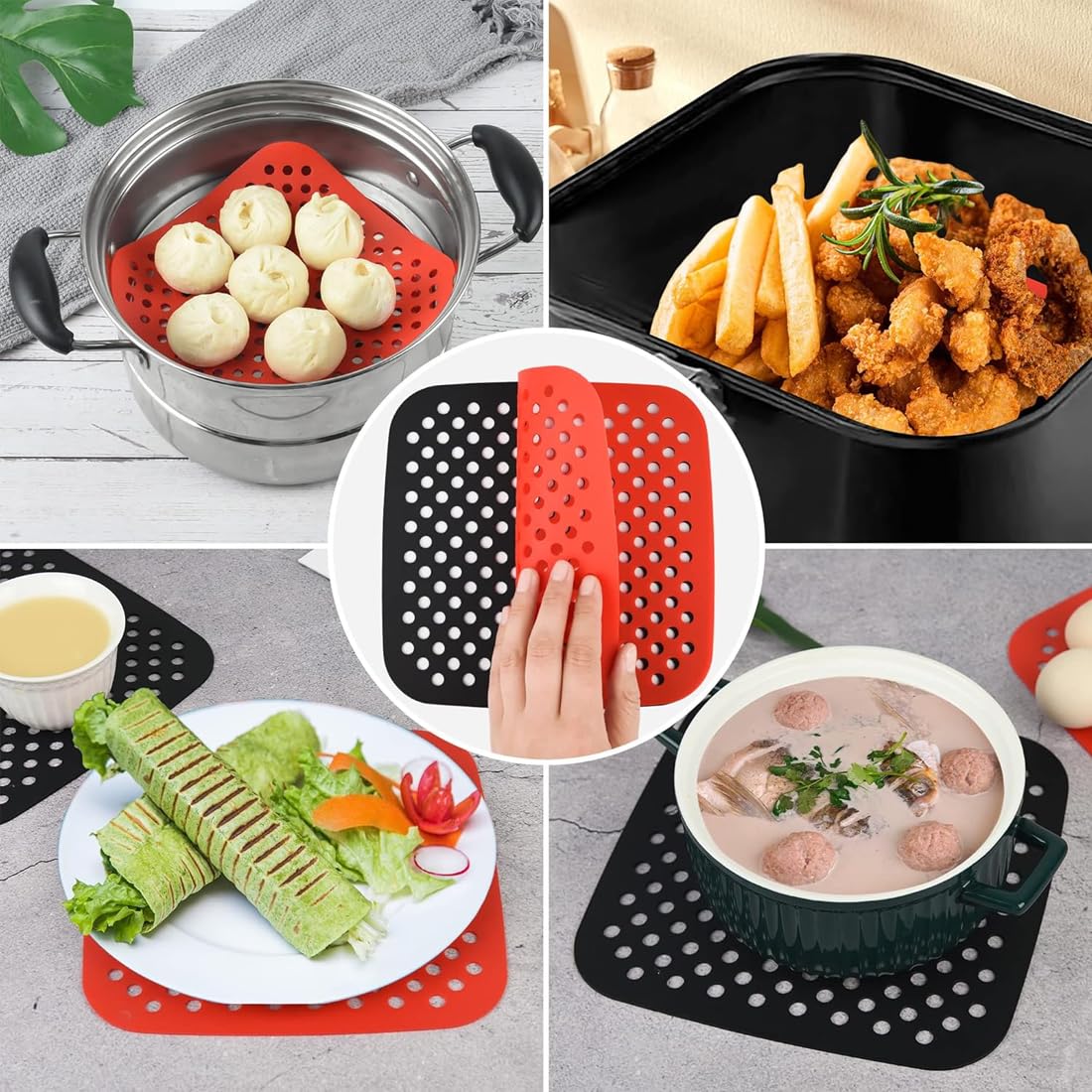 Innsky IS-EE004 Reservemand voor heteluchtfriteuse, 5,5 l voor
