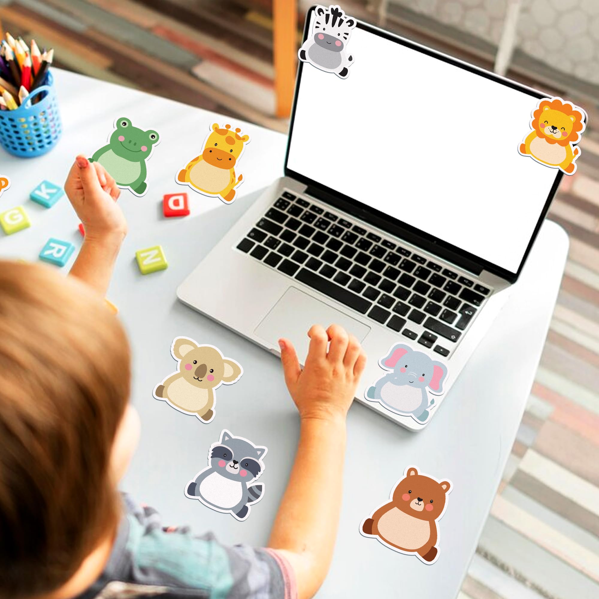 Haftnotizen mit Dschungeltieren, 240 Seiten, niedliches Cartoon-Tier, selbstklebender Notizblock, Dschungeltiere, Haftnotizen, Cartoon-Notizblock, Notizblöcke für Zuhause, Schule, Büro, 12 Designs