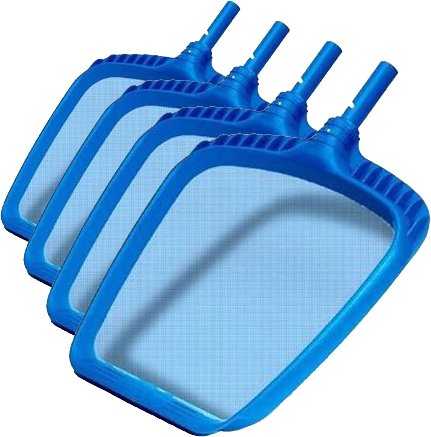 Swimline 8039 Premium Extra Strong Leaf Skimmer Net Head Cleaner for Swimming Pool Spa Fountain Pond Hot Tub Leaves Bugs Debris Fine Cleaning Maintenance, Heavy Duty Large, Blue (Pack of 4)