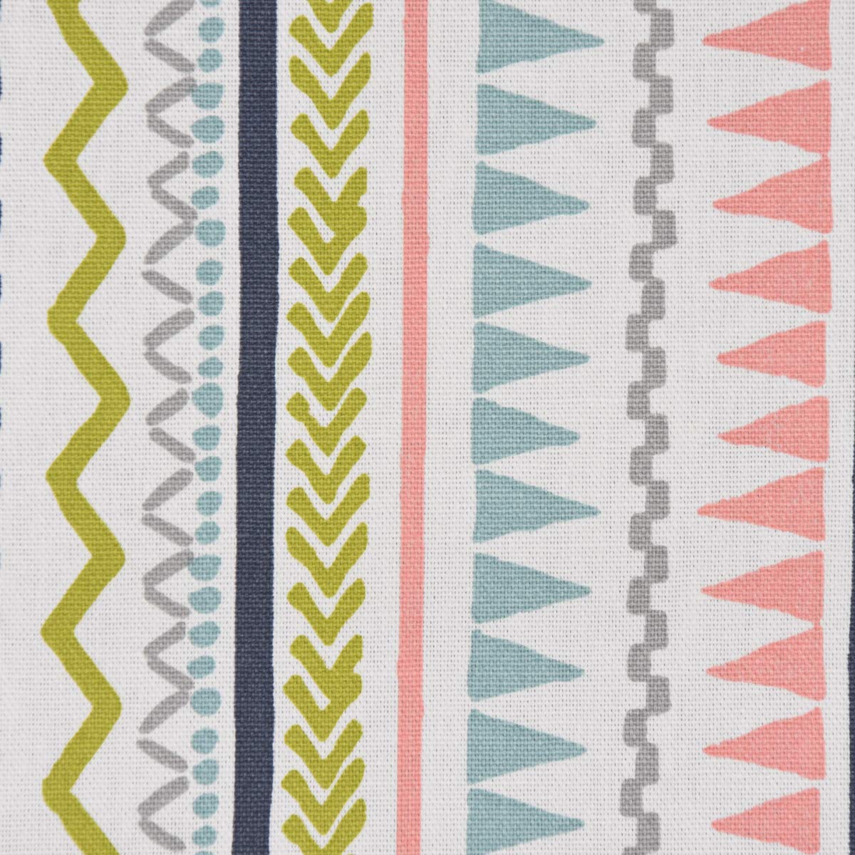 SCHÖNER LEBEN. Paraspifferi a strisce Ethno Inka, bianco, grigio, verde, rosa, diverse misure, a scelta: 120 cm di lunghezza