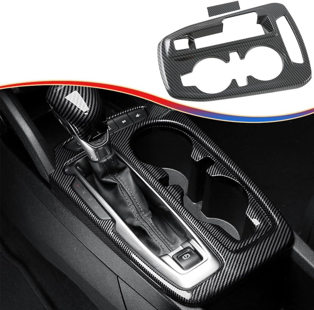 Center Console Frame Gear Shift Panel Cover, for Chevrolet Trax 2024 2025 2026 - ABS Carbon Fiber Sport Interior Trim Full Set Accessories