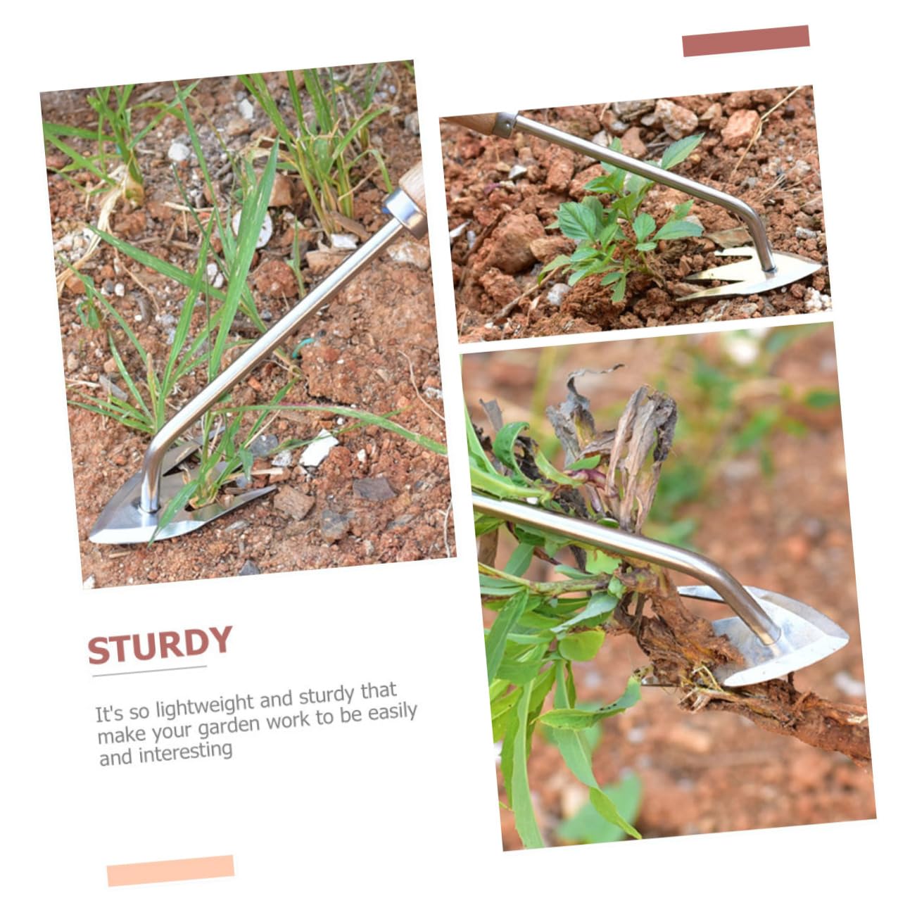 UPKOCH 3 Stück Jäten -werkzeuge Handbuch Handhaben Entfernungswerkzeug Abzieher Entwurzeln Gartenwerkzeuge Rasenkanten Manueller Unkrautstecher Unkraut-kit Jäter Metall