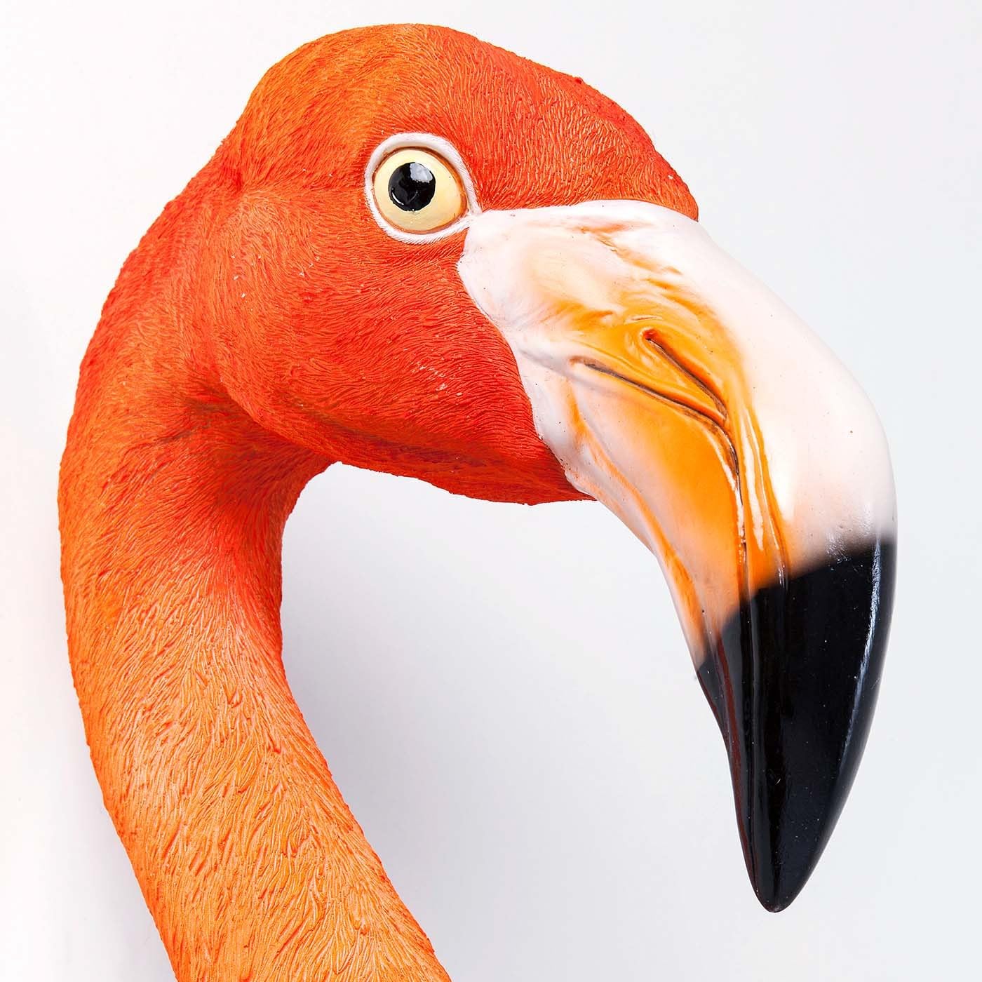 Kare Design Decorazione da Parete Flamingo Road, Rosa Salmonato, 72 cm, Stile Giungla, Tocco Esotico, Animali, Decorazione Effetto Speciale, Idea Regalo