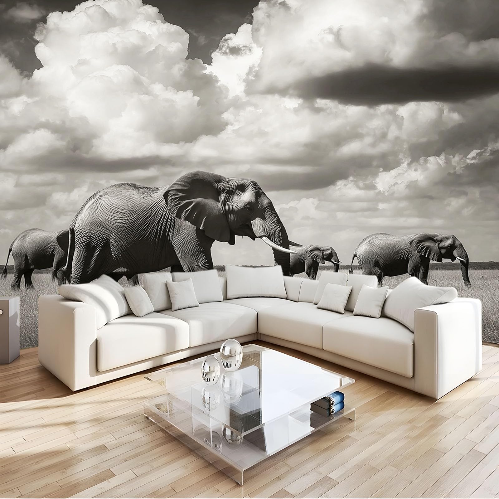 Papier Peint 3D Savane Africaine pour une chambre d'enfant unique