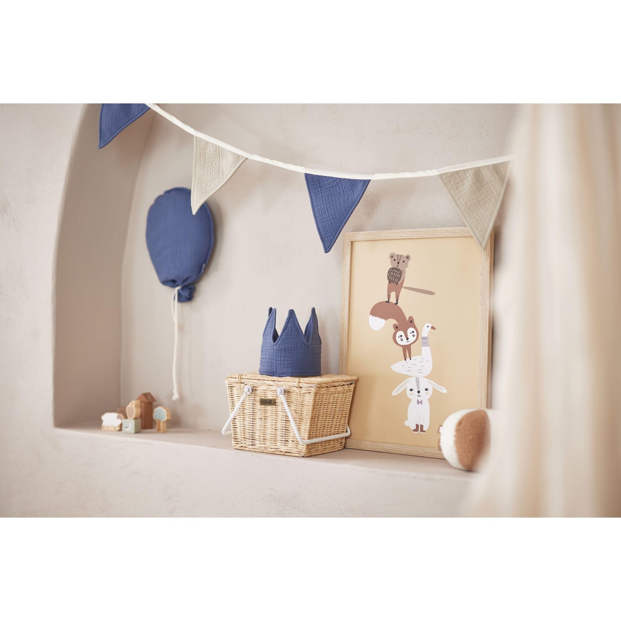 Jollein Jeans Blue Balloon 717-600-66035, 25 x 50 cm - Image 2