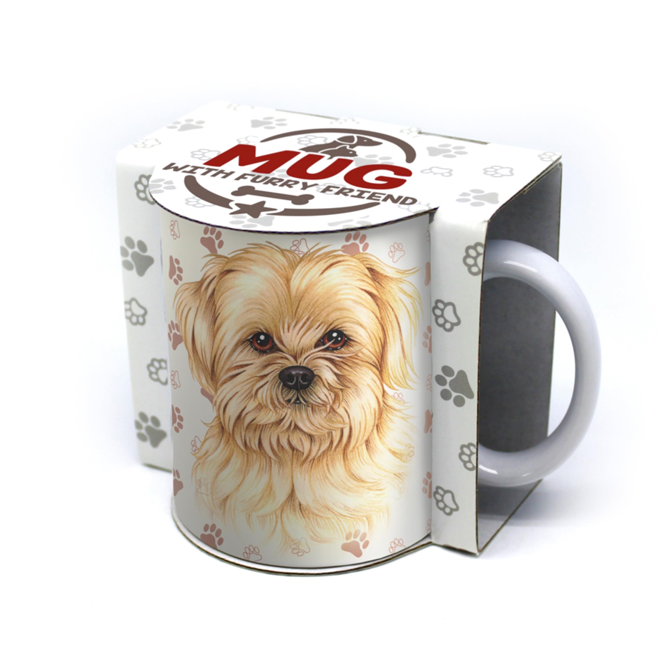 Tazza Da Caffè Shih Tzu Con Frase E Motivo Cane – Ceramica 325 Ml, Regalo Per Amanti Dei Cani, Lavabile In Microonde E Lavastoviglie