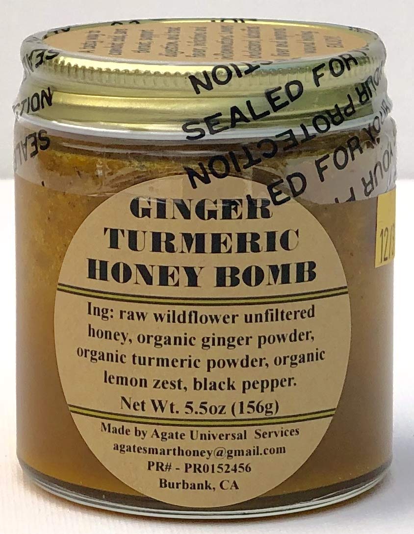 GINGER TURMERIC HONEY BOMB 5.5oz. Grocery & Gourmet Food