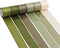 Vista 26 de Cinta de terracota de 1 pulgada, 6 rollos de cinta de satén surtido de naranja quemado para bodas, fiestas de fiestas, envoltura de regalos, lazos