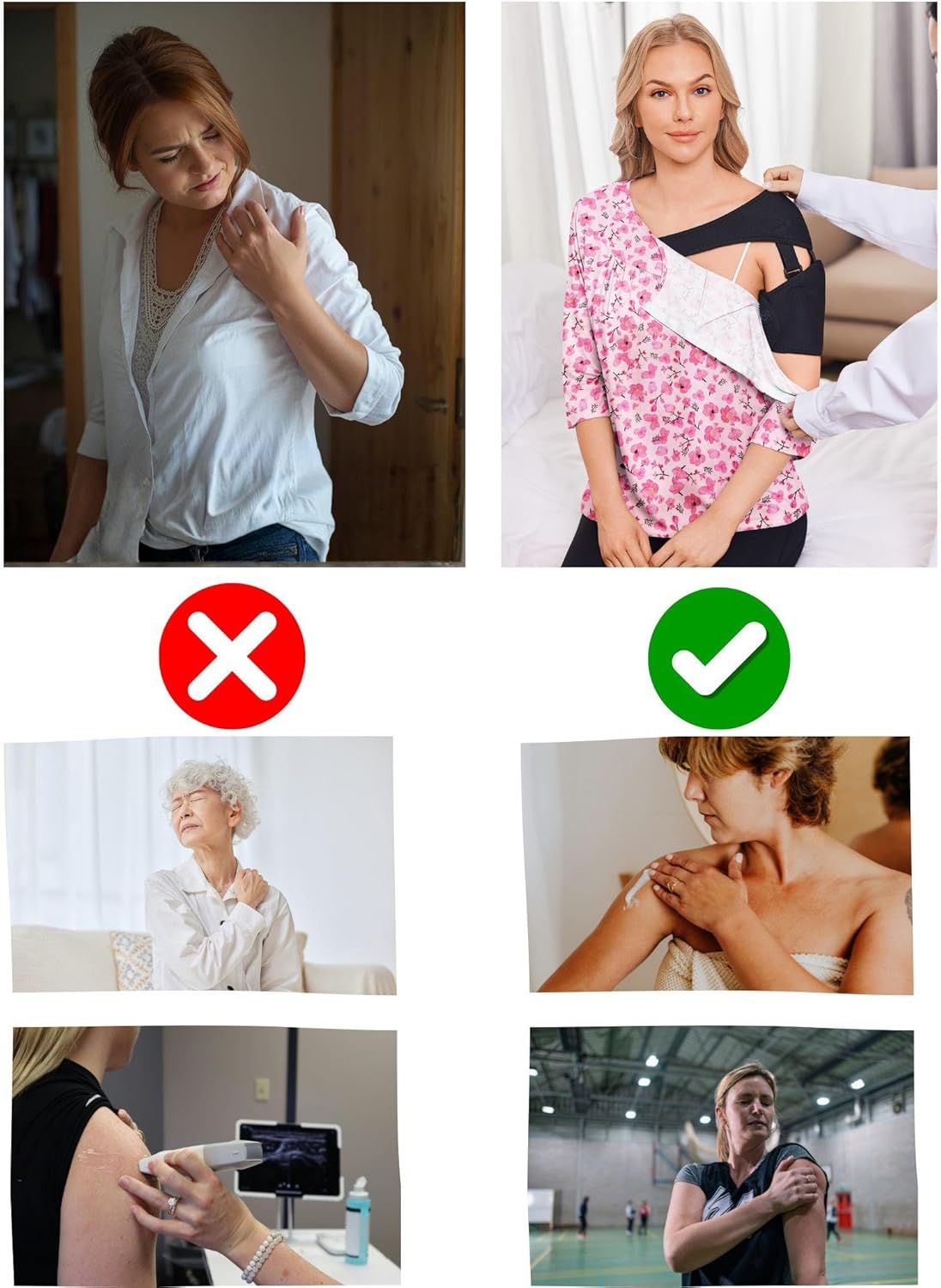 Deyeek Post Shoulder Surgery Shirt for Women Chemo Tear Away Shirt Snap Button 3/4 Sleeve Recovery Adaptive Clothing - Image 6