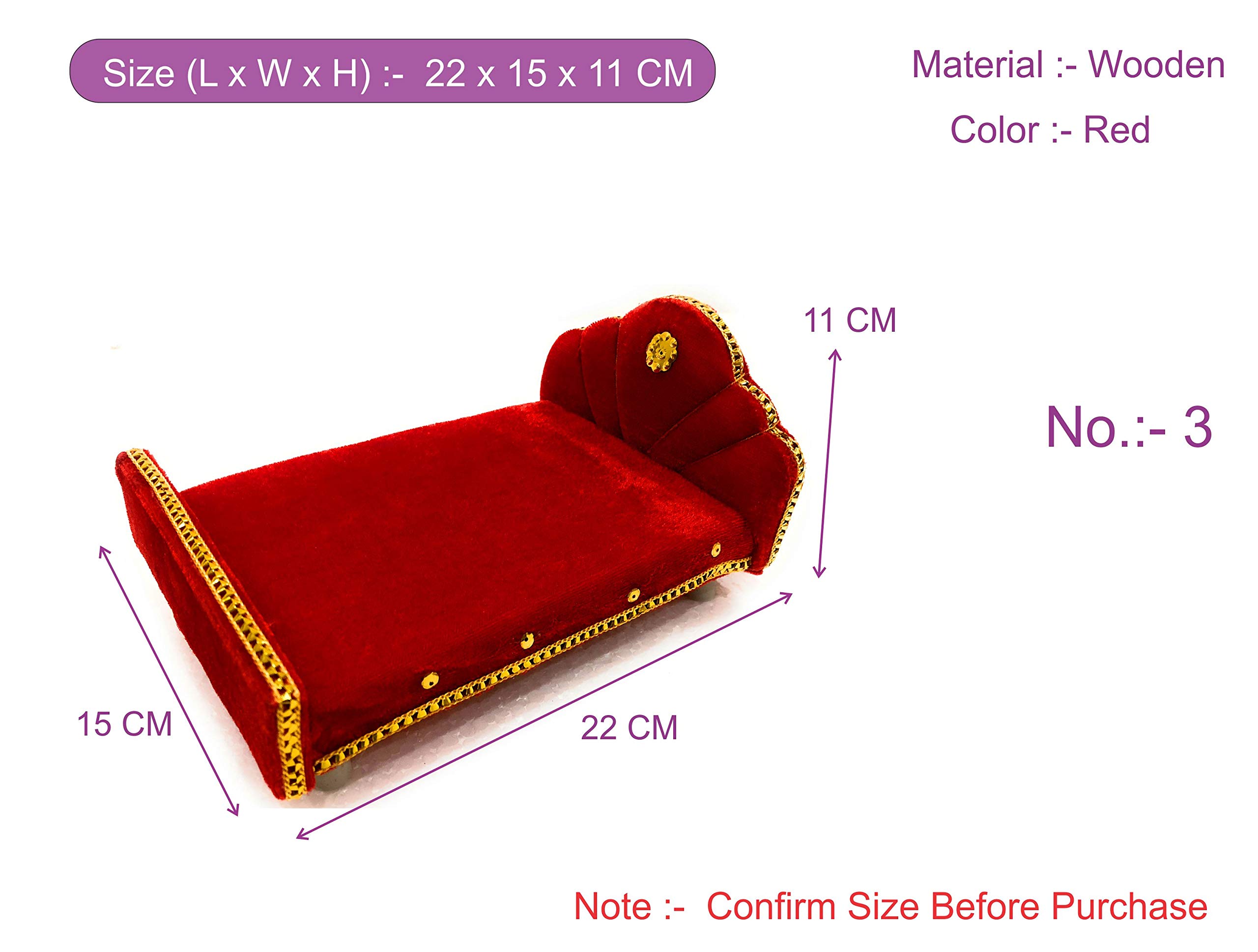 NAVRANG Laddu Gopal bed Bal Gopal bed Thakorji bed Krishna Sinhasan God Sofa Bethak Wooden Pooja Chowki Price in India - Buy NAVRANG Laddu Gopal bed Bal Gopal bed Thakorji bed Krishna