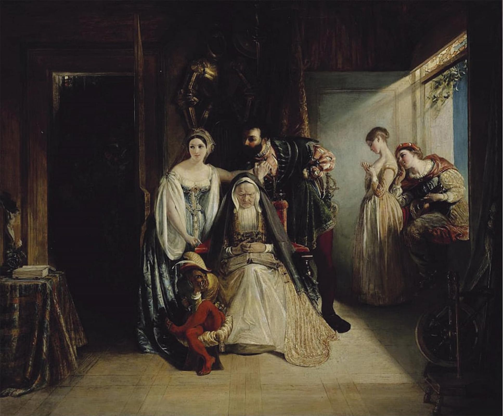 ARTXLXXBN Famous Print Painting Colorful Art Print Francis I and De Poitiers by Daniel Maclise Canvas Art Decorations for Home Decor 60x90cm