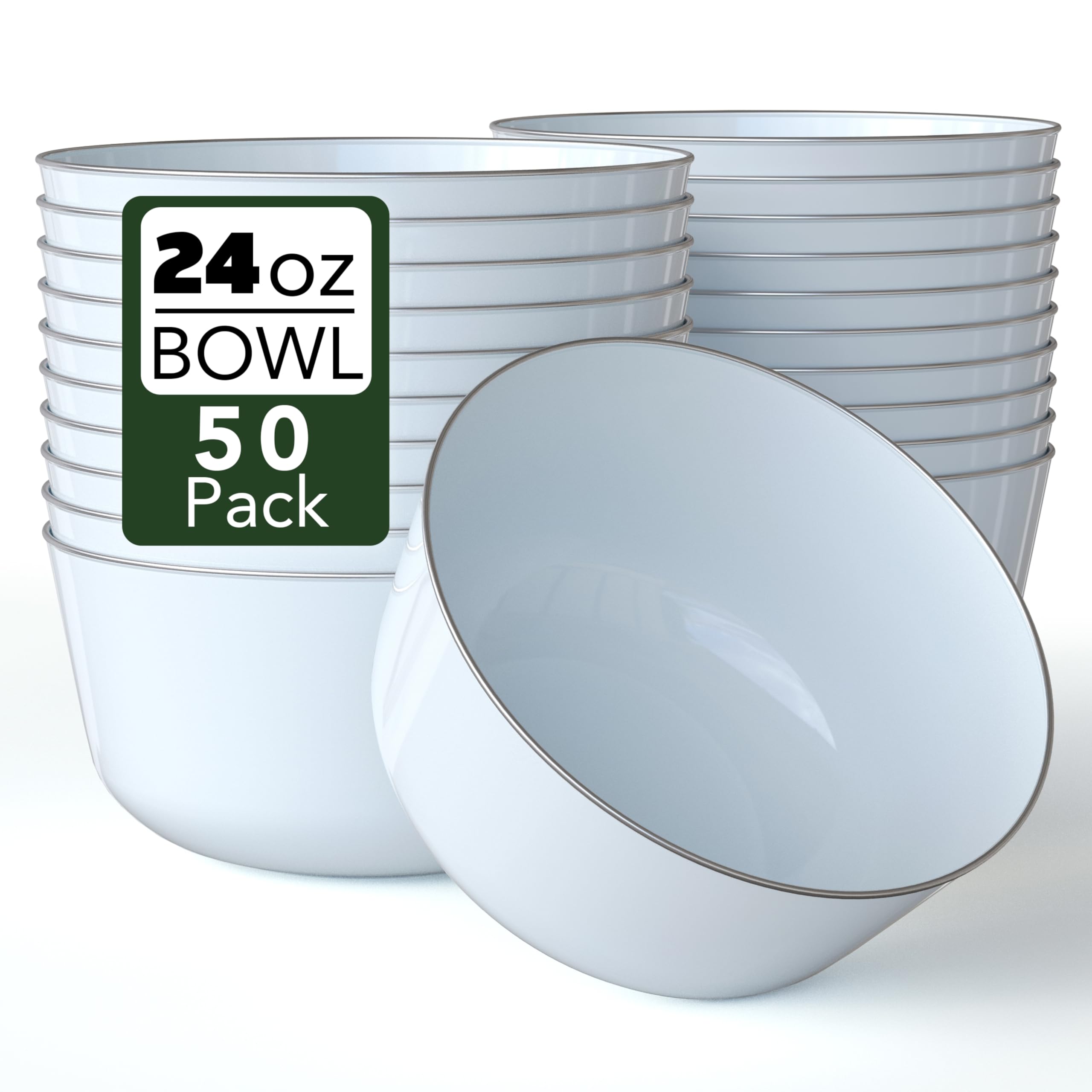 Trendables 24oz Disposable Bowls - Elegant Serving -31