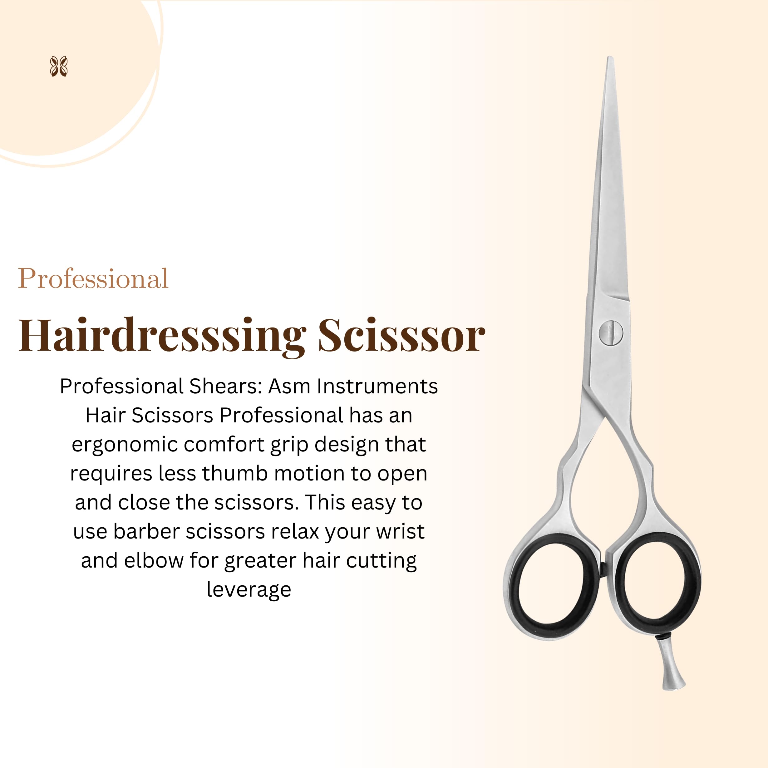 Ciseaux De Coiffeur/barbier Professionnels - Acier Inoxydable Titane, 14 Cm, Réglables, Neufs