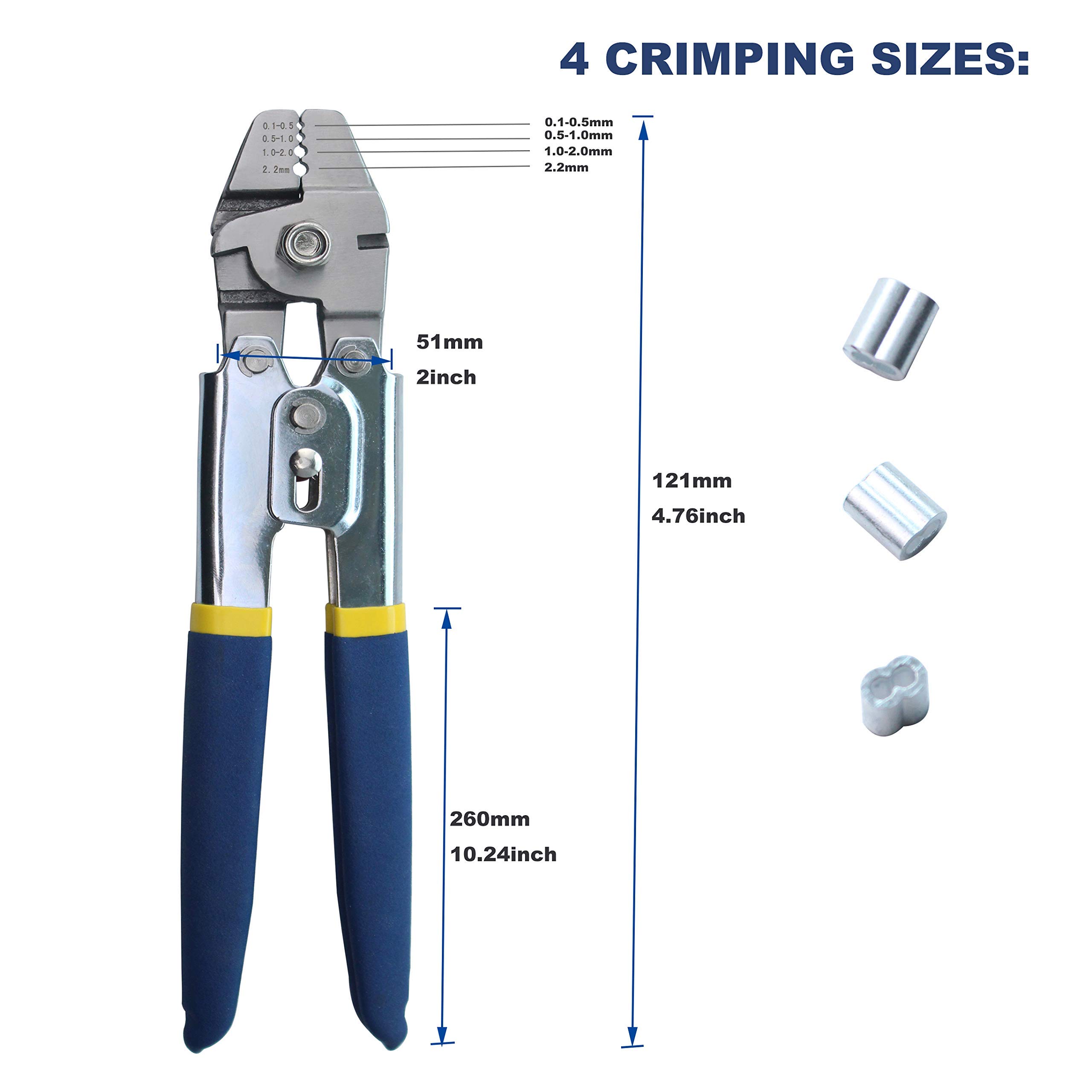Buy Wire Rope Crimper,Knoweasy Wire Crimper for Crimping Fishing Lines