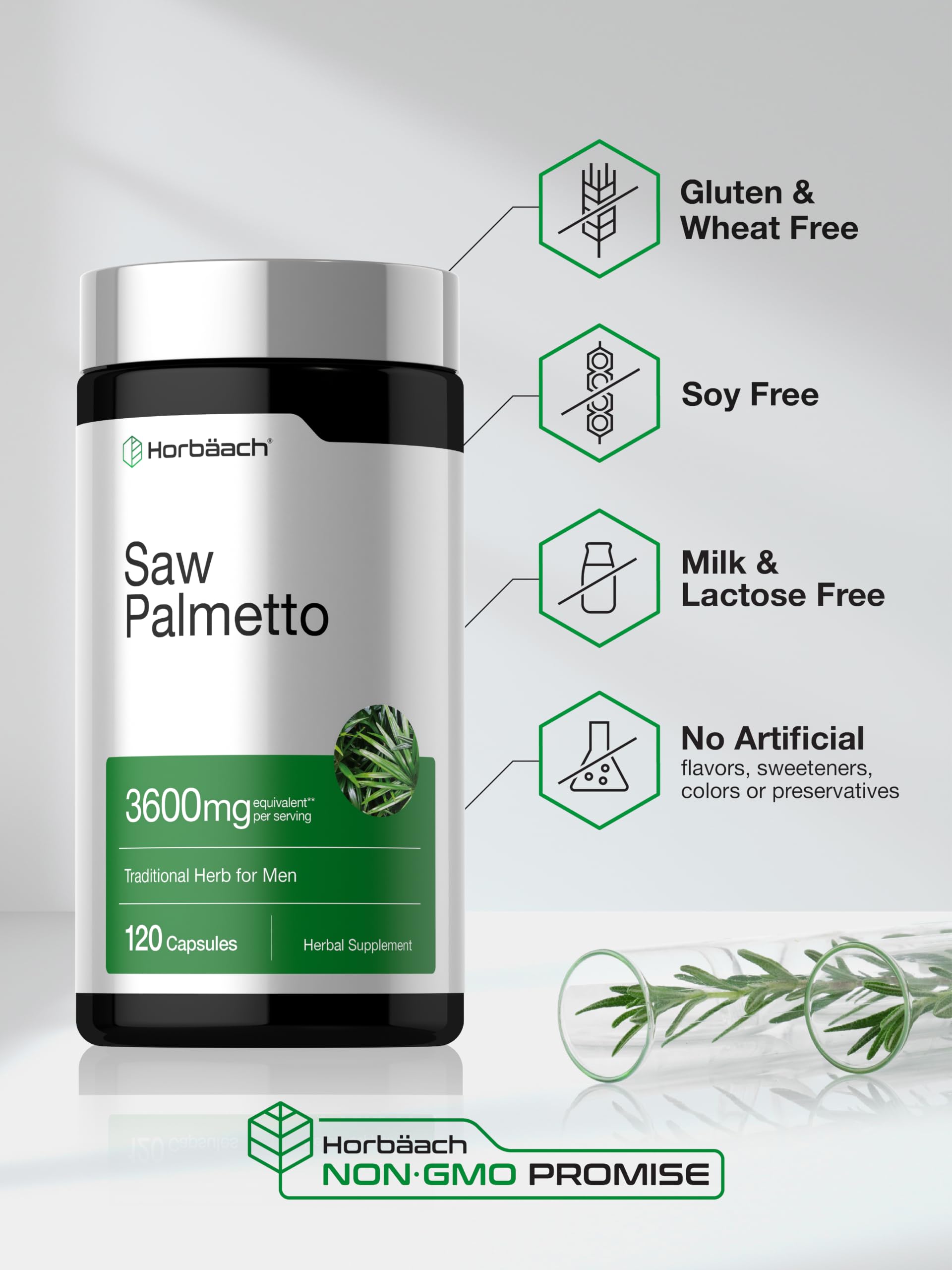 Horbäach Saw Palmetto Extract | 120 Capsules — Amazon image 5
