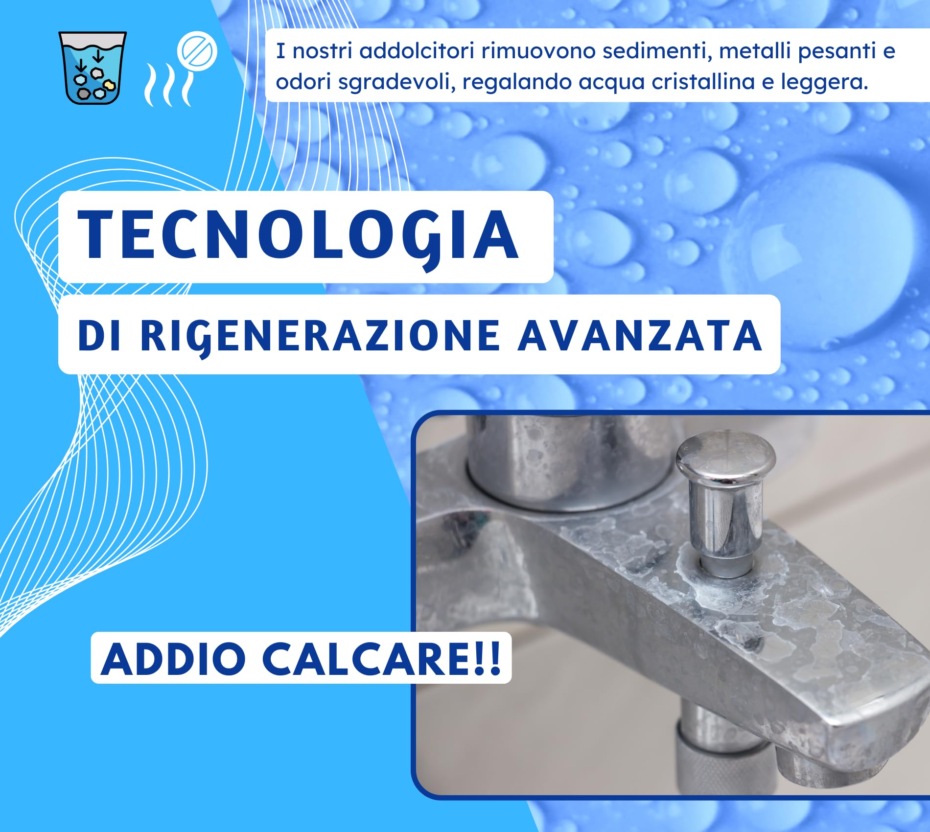 Aquatek - Addolcitore Automatico 30 Litri Acqua Addolcita Display LCD Valvola Elettronica Runxin F79B Resine Pure Resin Regolazione Micrometrica Rigenerazione Automatica Ideale 1-12 Persone