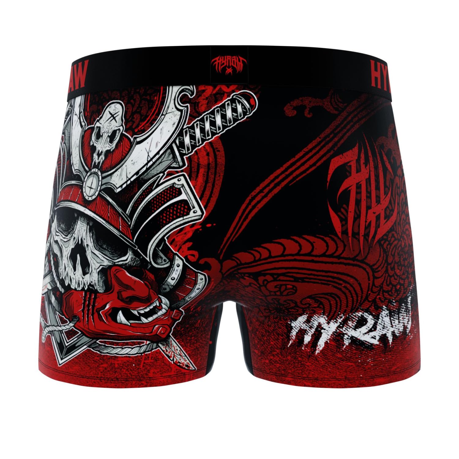 FREEGUN Boxer Homme Hyraw, Caleçon Homme Pirates Skull, Original et Confortable (Lot de 4)