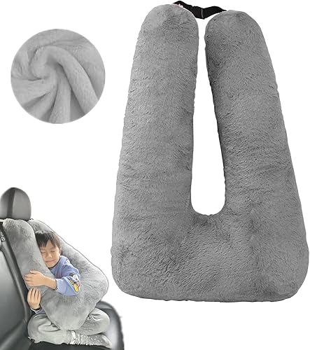 Miniatura 9 de Almohada de viaje para coche y avión, almohadas de lectura para viajes de larga distancia, lavable suave para niños y adultos, almohada cervical