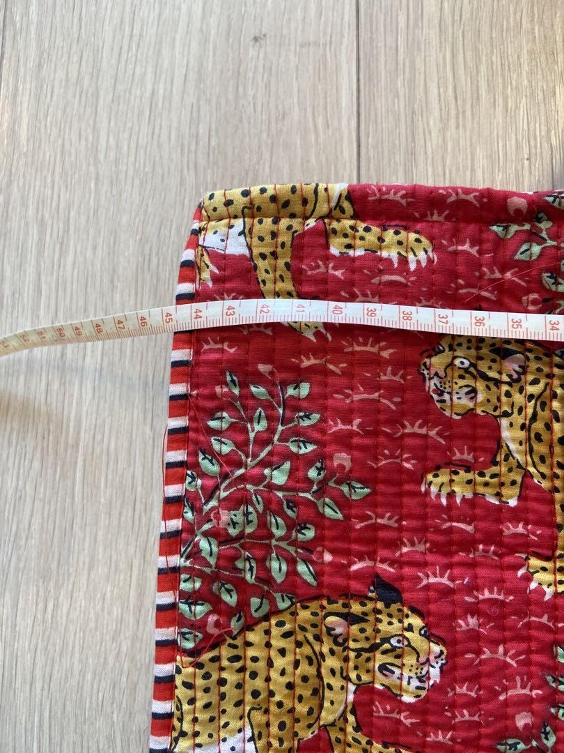 Amazon.co.jp: 虎 ハンドブロックプリント 特大トートバック