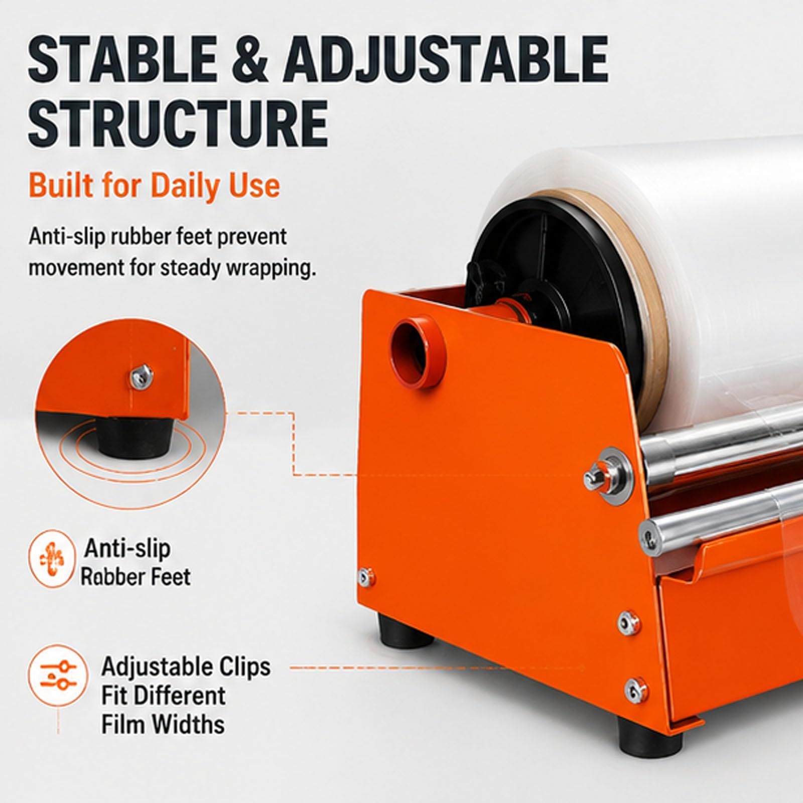 Dispenser portatile per film estensibile fino a 50 cm di larghezza