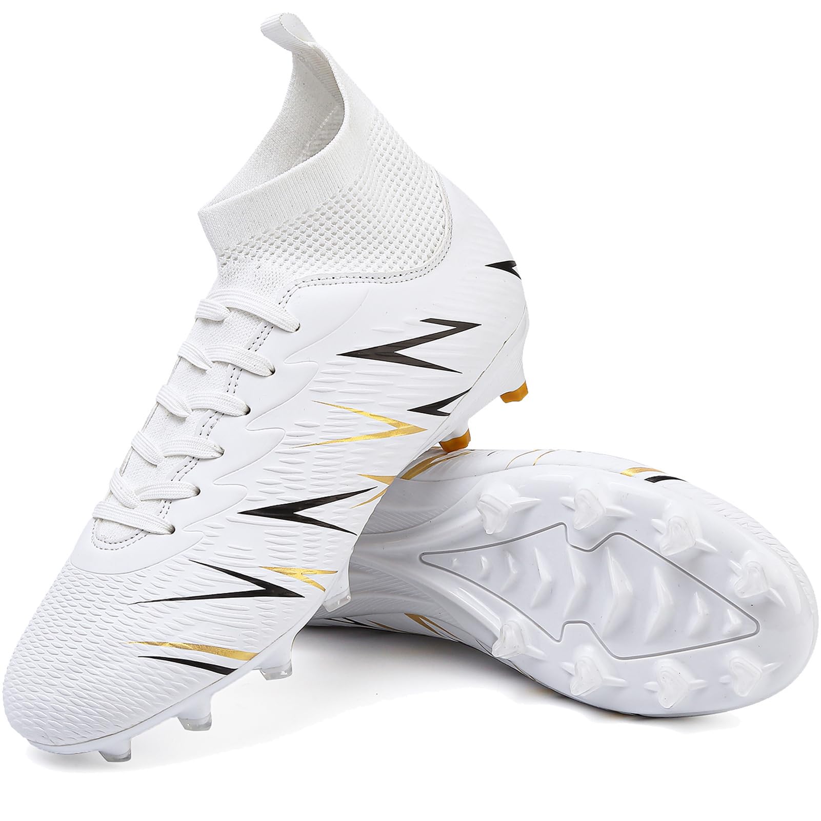 Mens Football Boots Spike High Top Football Shoes Astro Turf Trainers AG FG Soccer Cleats Boys Professional Athletic Shoes - 4